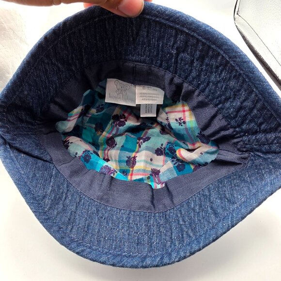 Koala Baby Girls Blue Denim Bucket Hat Outdoors Summer Casual Beach Walking - Picture 9 of 9